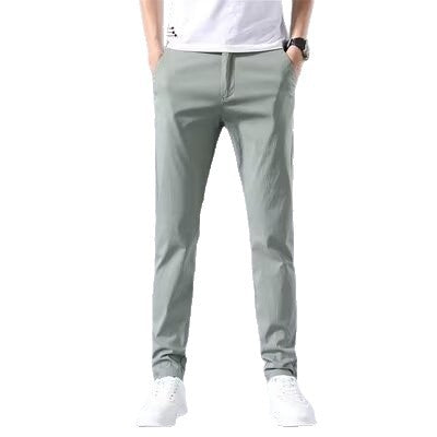 Herrer stilfulde chinos med smal pasform og elastisk talje Stilla