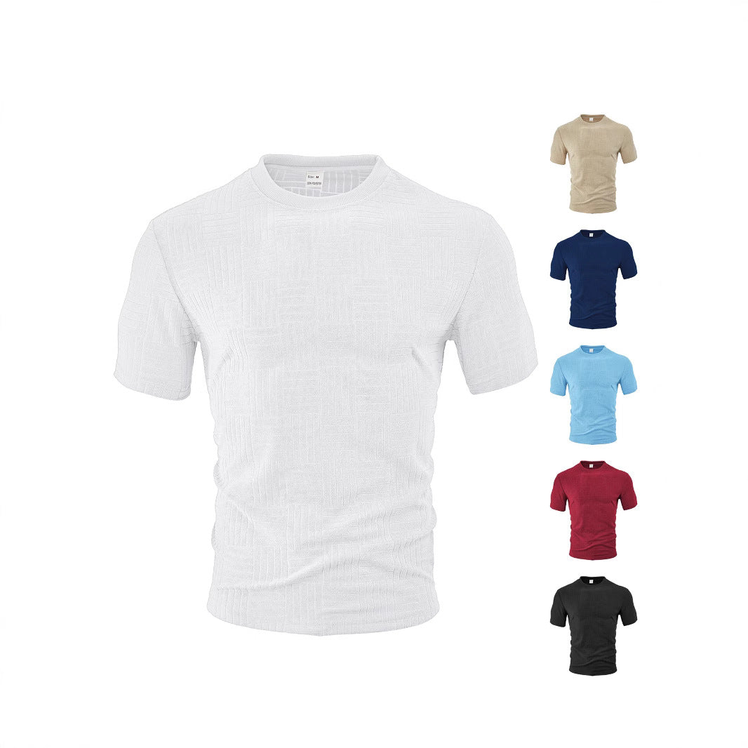 Herren struktureret T-shirt med åndbar teknologi Stilla