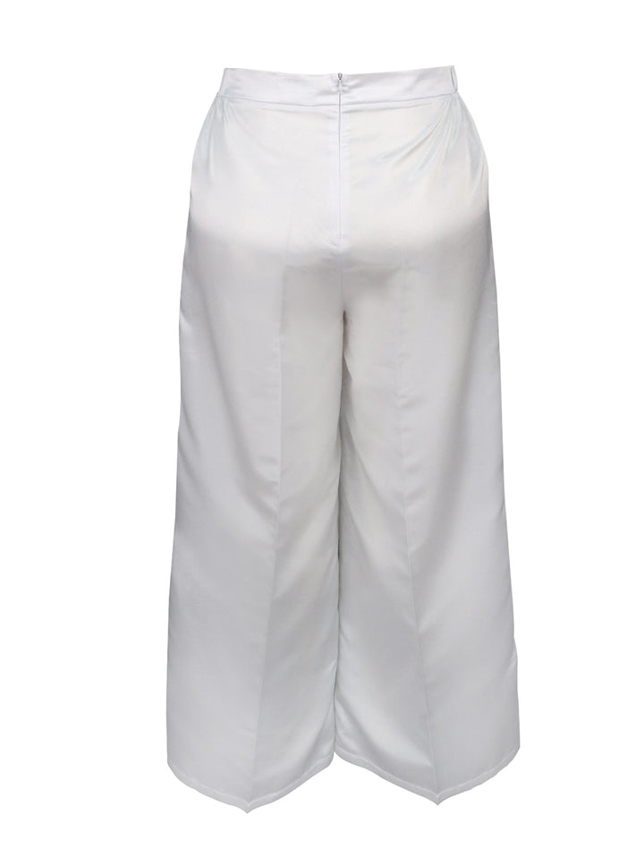 Dame elegant flared pants med dekorative lommer Skovae