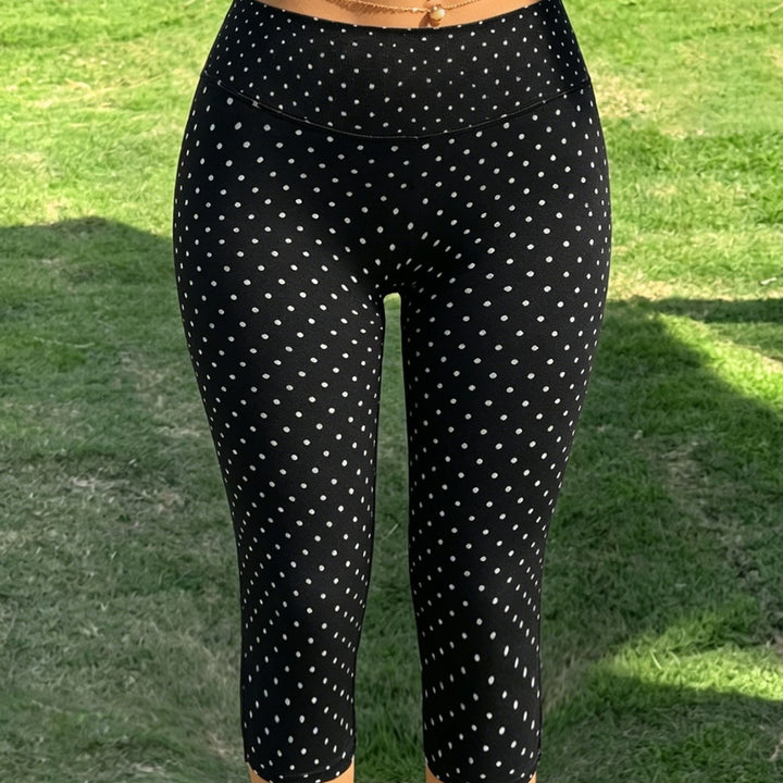 Dame Sporty 3/4 Leggings med Y-formede sømme og Anti-Cellulite-effekt Skovae