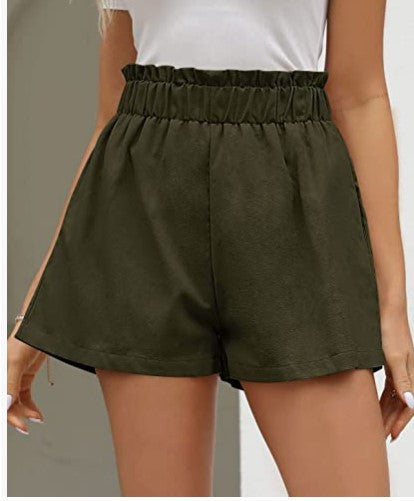 Kvinders shorts med elastisk talje og sidelommer Stilla