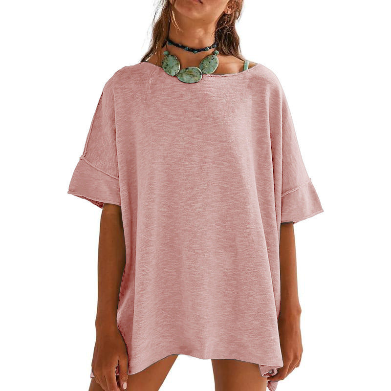 Dame Oversized Afslappet Fit T-Shirt Stilla