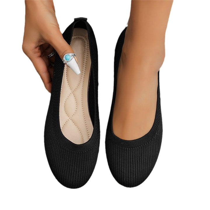 Dame Behagelige og elegante Ballerinaer lavet af åndbart strikmateriale Stilla