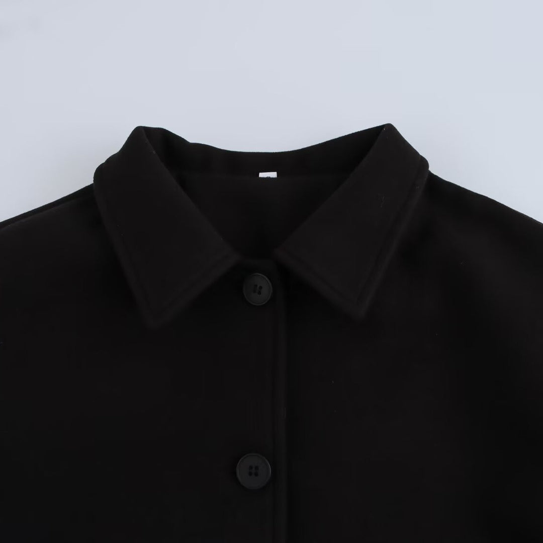 Femme Cropped Button-Down Utility Jakke Stilla