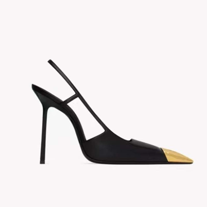 Dame Stiletto-hæle med moderigtige metallic-detaljer Stilla
