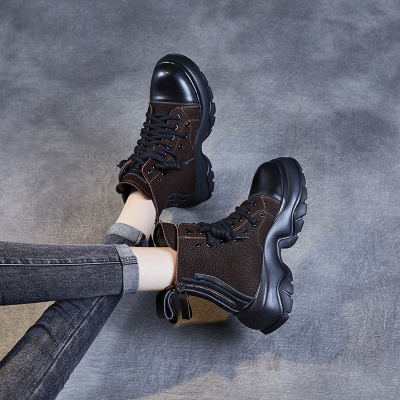 Herrer High-Top Chunky Støvletter med markant Gummisål Stilla