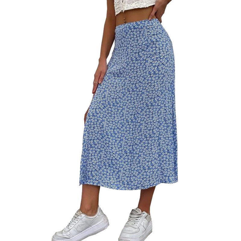 Dame Elegant Floral Maxi-Nederdel Stilla