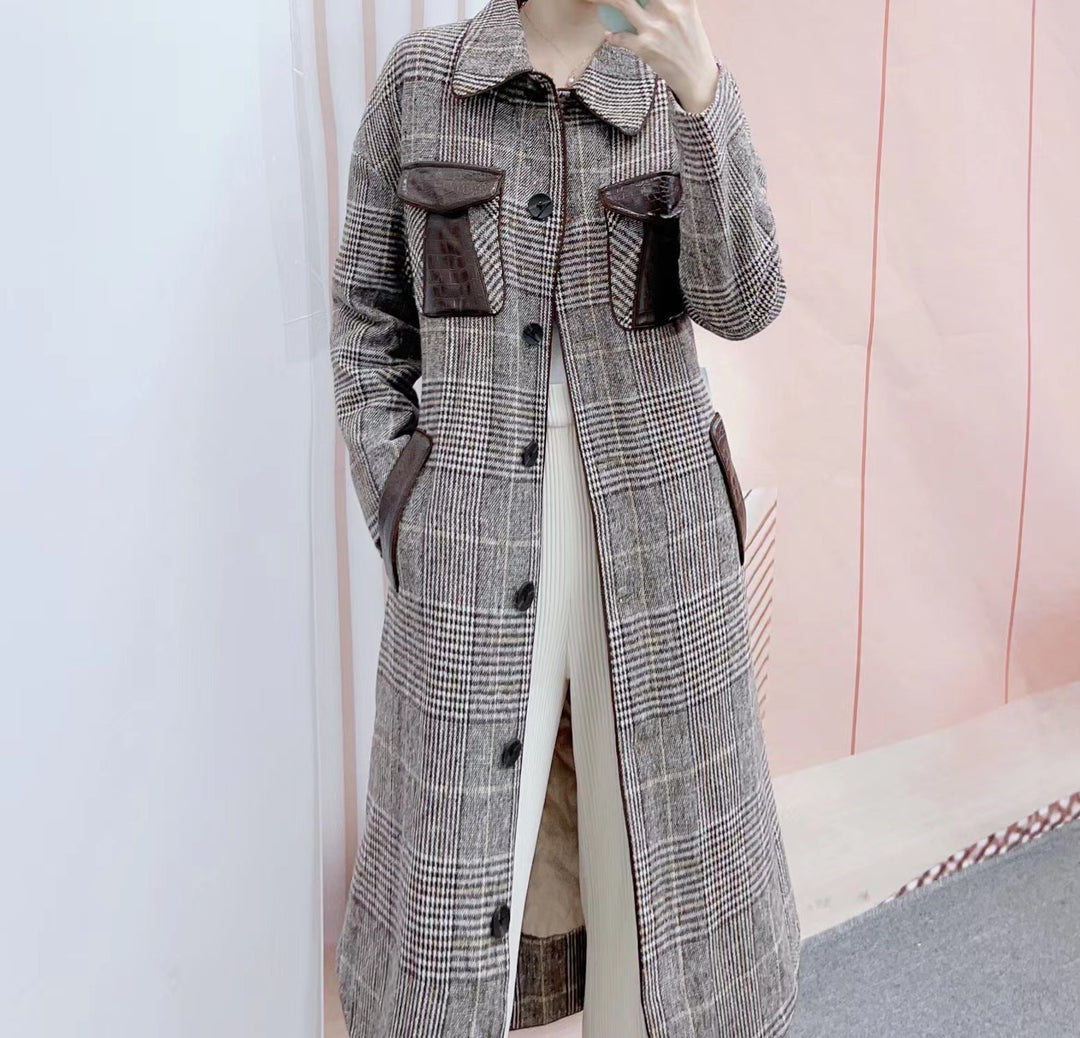 Dame plus size ternet frakke med praktiske lommer og elegant snit Stilla