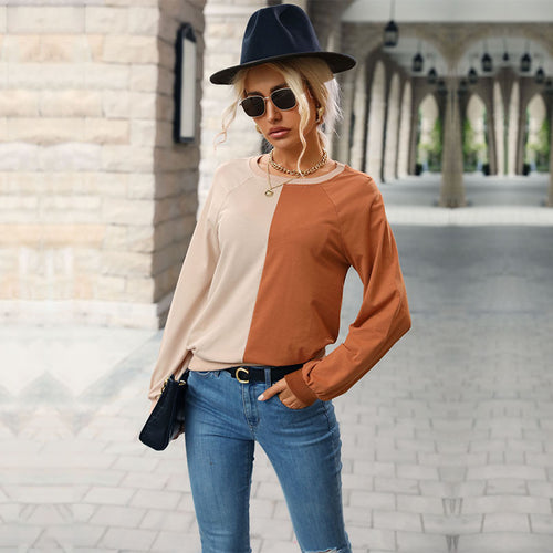 Kvindernes fashionable sweatshirt med trendy farveblok design Stilla