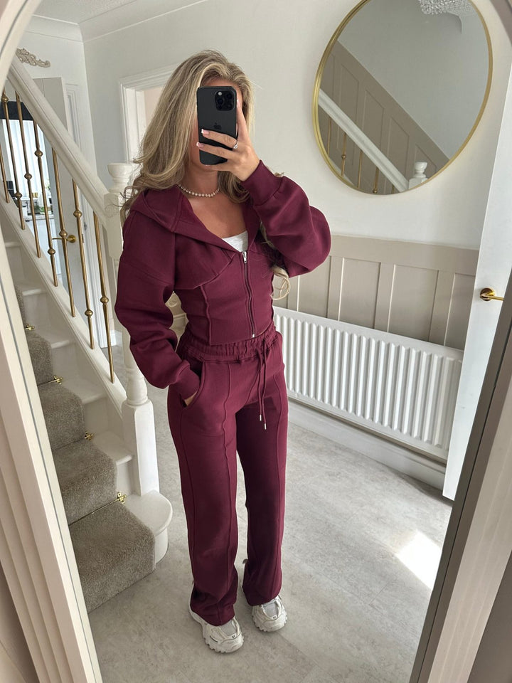 Kvinders Zip Tracksuit med Høj Krave Skovae