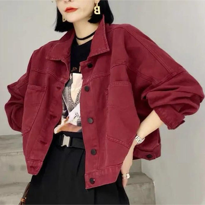 Kvinders afslappede oversized denimjakke Stilla