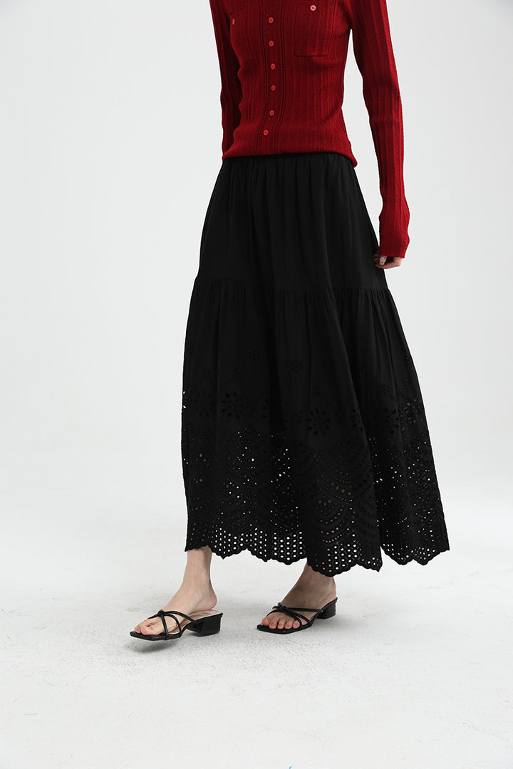 Femme Luftig Blomster-Solblomst Skirt Stilla