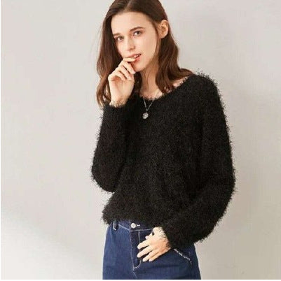 Kvinder Fluffy Sweater Stilla