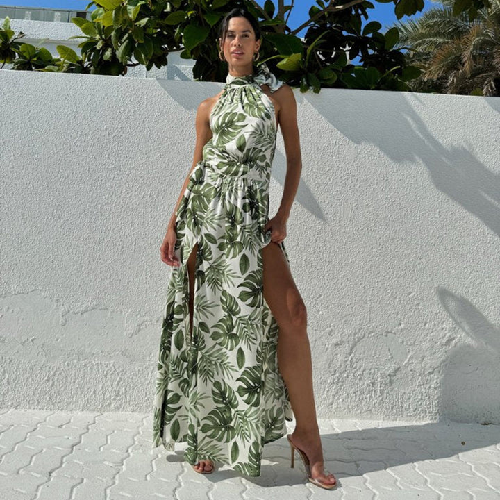 Dame Maxikjole med off-shoulder design og blomsterprint Stilla