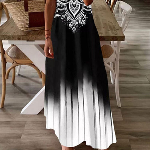 Dame maxikjole med elegant spidsedekoration Stilla