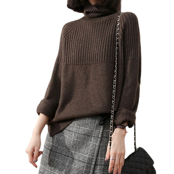 Femme Chunky Højkrave Strikpullover Stilla