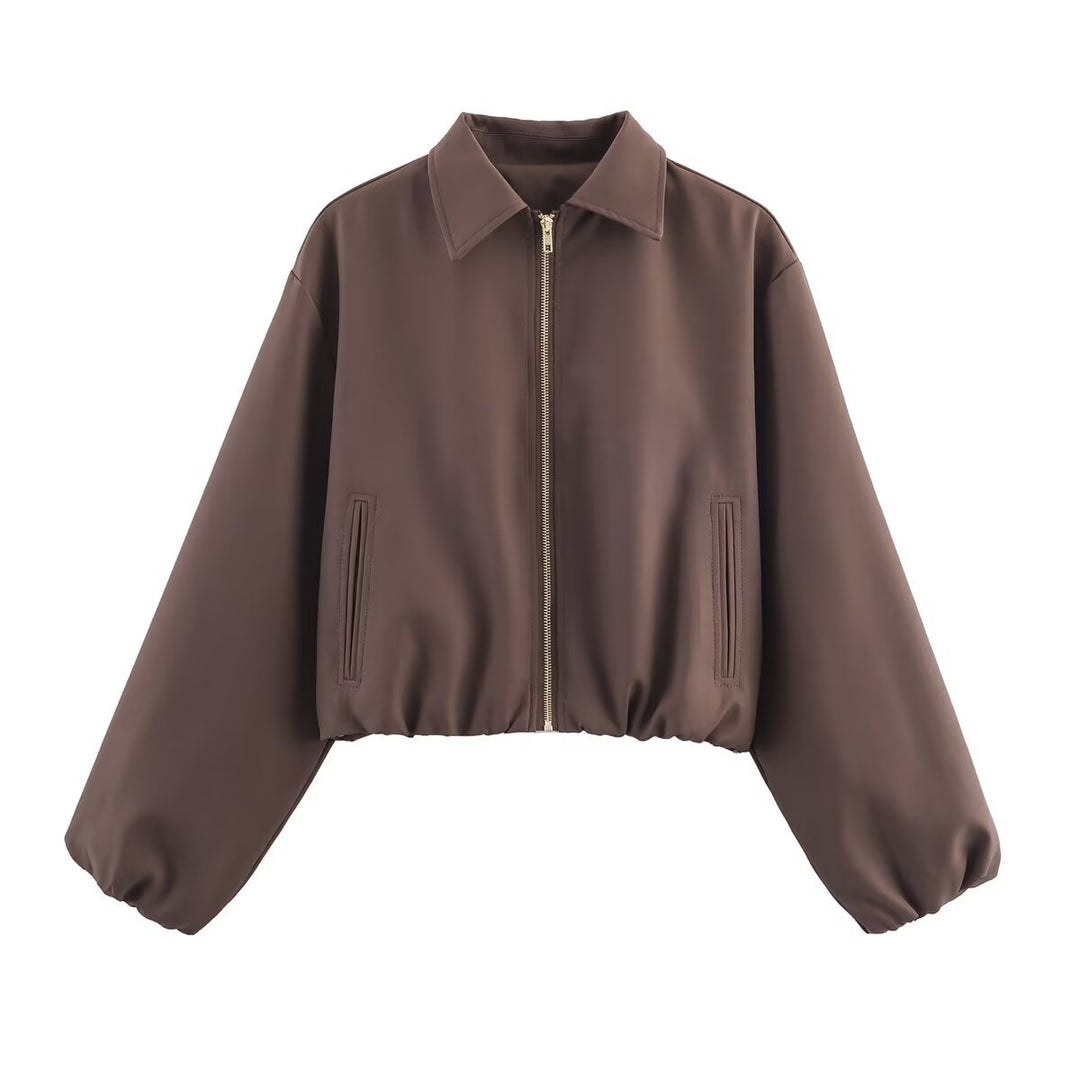 Dame cropped overgangsjakke Stilla