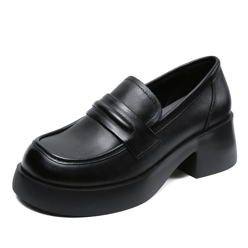 Dame Chunky Heel Slip-On Loafers Stilla