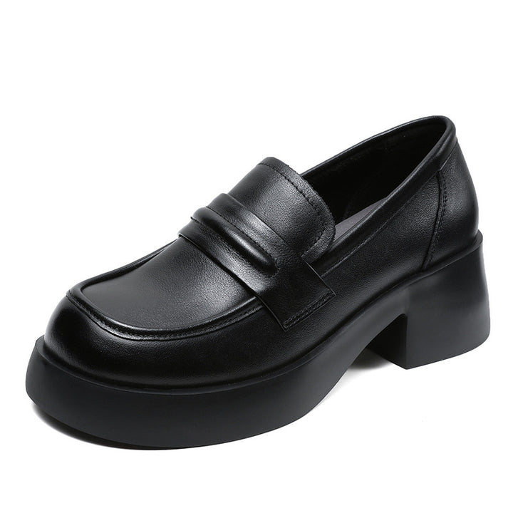 Dame Chunky Heel Slip-On Loafers Stilla