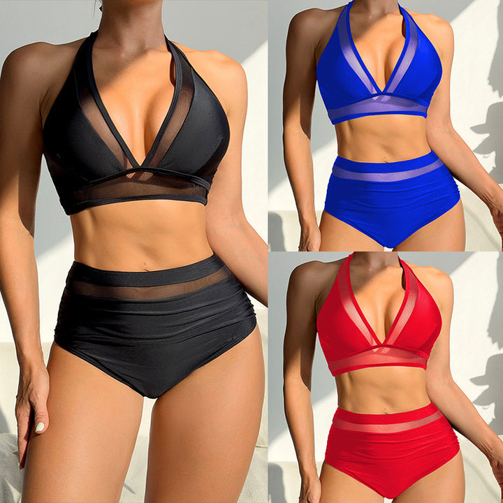 Dame Sporty Bikini med transparente indlæg Skovae