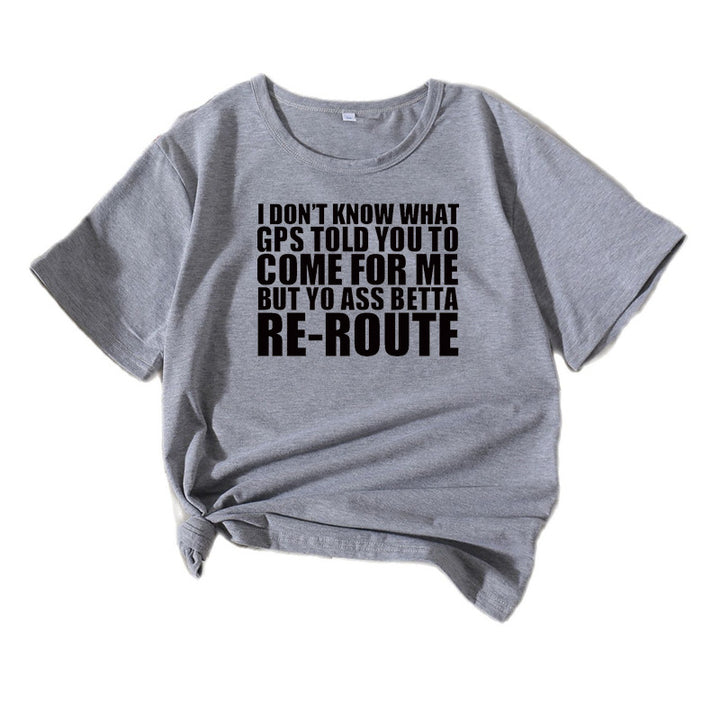 Dame Fritid Sjov Grafik T-shirt Stilla