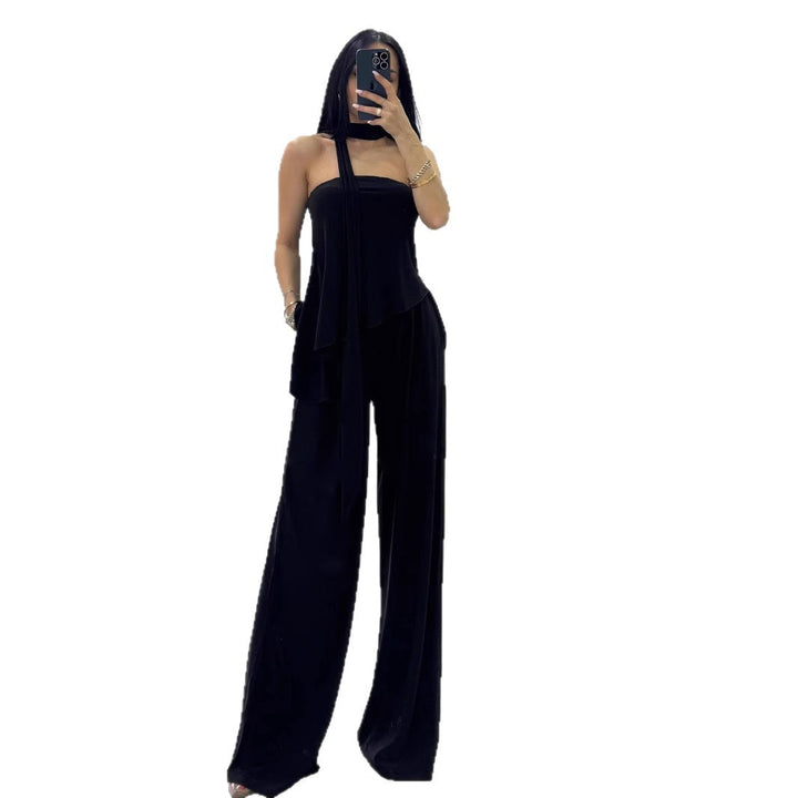 Kvinder Elegant Halterneck Jumpsuit Stilla