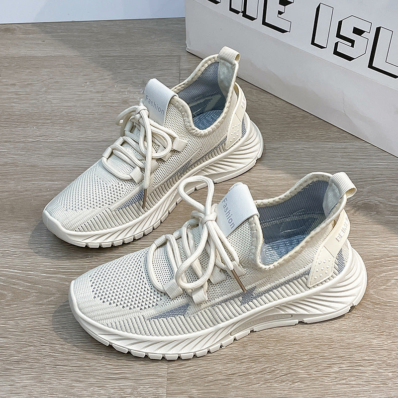 Dame Luftige Sport Sneakers med elastisk strikkonstruktion og skridsikker sål Stilla