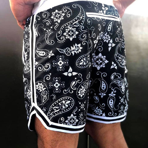 Herren Sporty Badebukser med moderigtig paisleymønster og elastisk talje Stilla