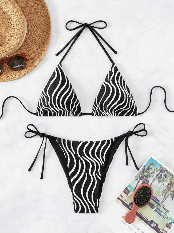 Dame Exotisk Dyreprint Bikini-Sæt Stilla