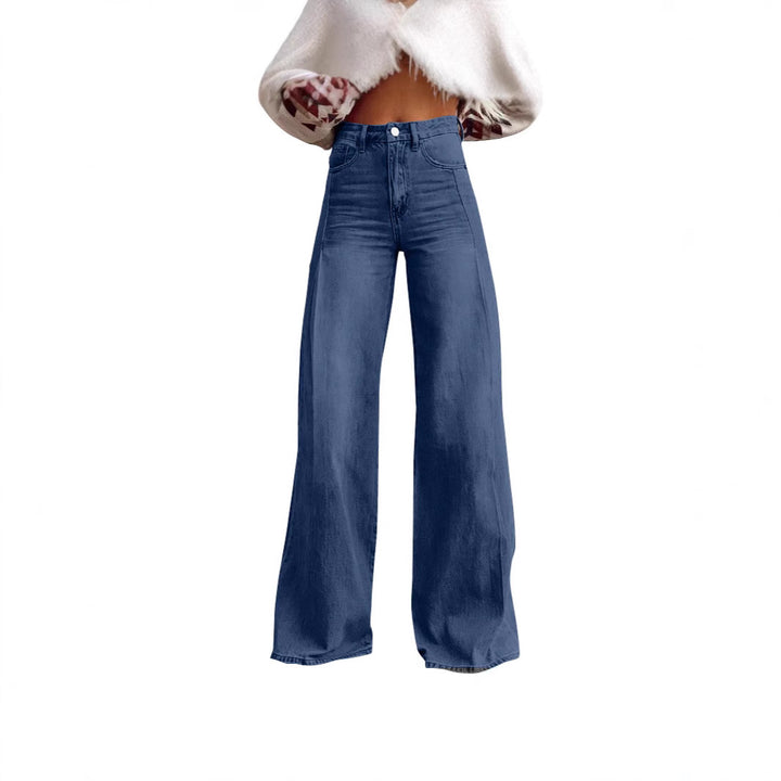 Dame Bredde Højtaljede Jeans i Urban Stil Skovae