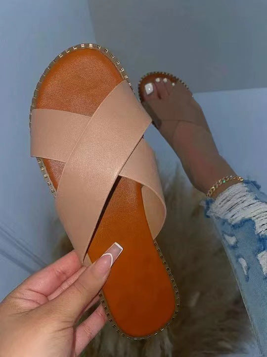 Dame Elegante Crossover-sandaler med blødt fodseng og moderne design Stilla