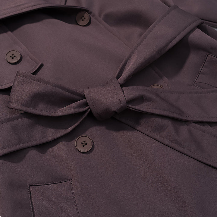 Kvinders elegante trenchcoat med justerbart bælte og fashionable kraver Stilla