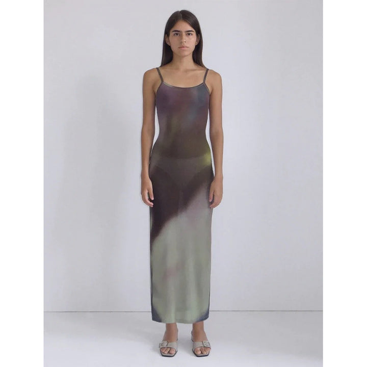 Dame Elegant Maxi Slip Kjole Stilla