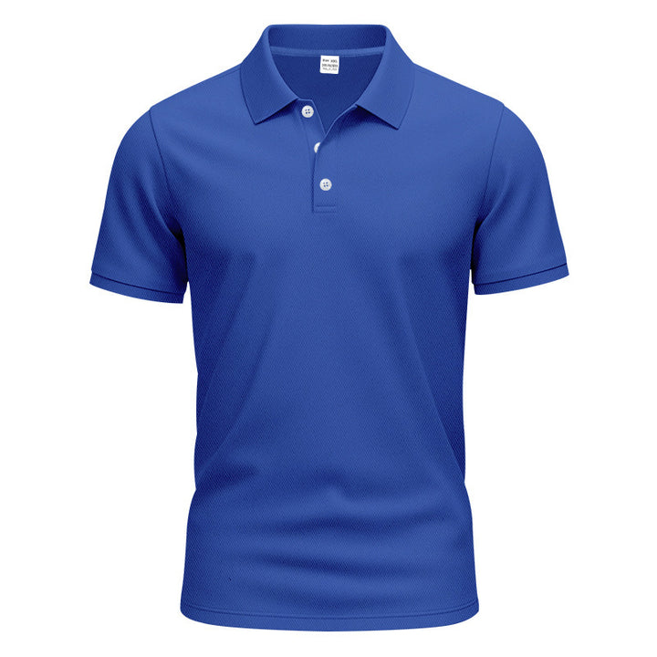 Herrer nan åndbart Piqué polo shirt kortærmet med knaplukning Skovae