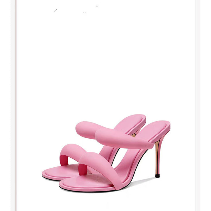Femme Stilfulde Høje Hæle Slide Sandaler Stilla