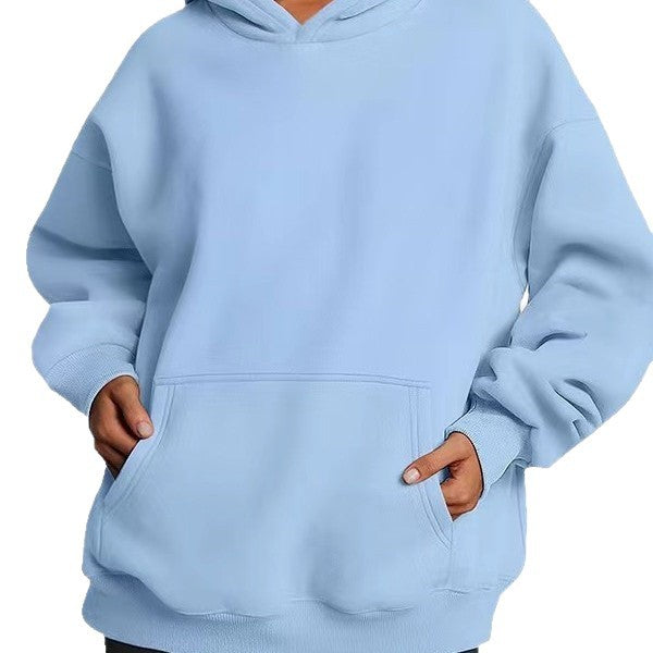 Kvinders oversized hoodie med praktiske kængurulommer og blød indvendig foring Skovae
