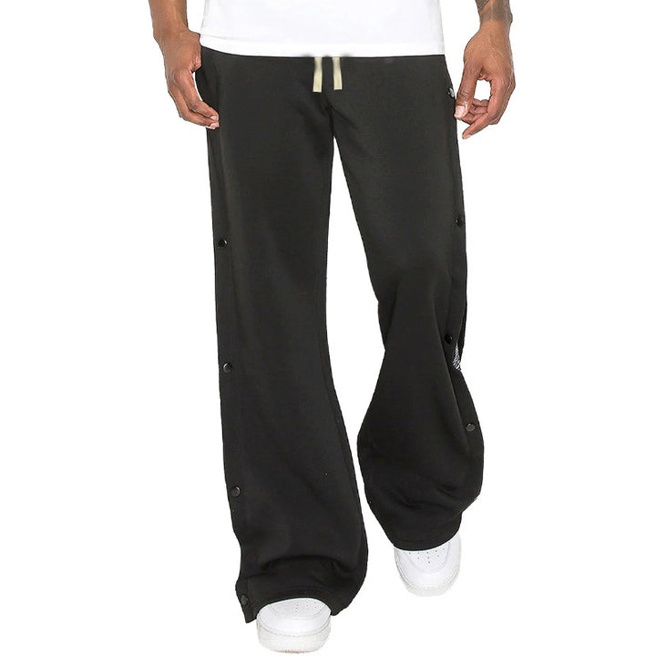 Dame behagelige Sweatpants med sidelommer og stilfuldt Paisley-mønster Stilla