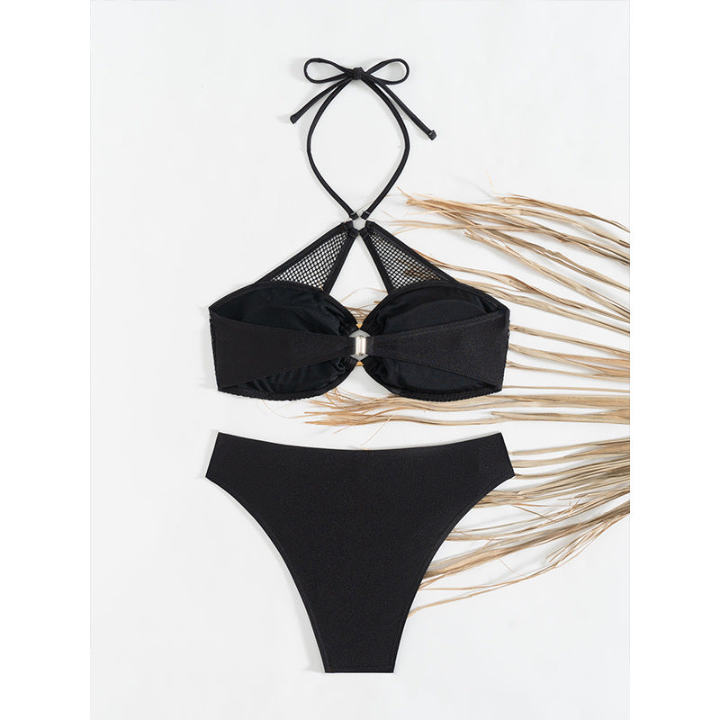 Dame Højstøttende Mesh-Bikini-Sæt Stilla