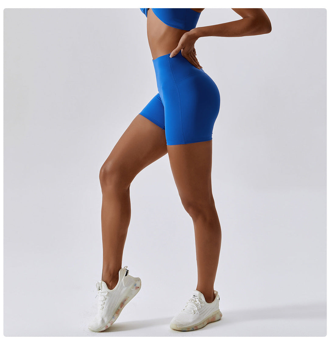 Stilla | Farve Nude Feel Yoga Shorts Høj Talje Tætte Sports Leggings Til Hofte Løftende Løb Workout