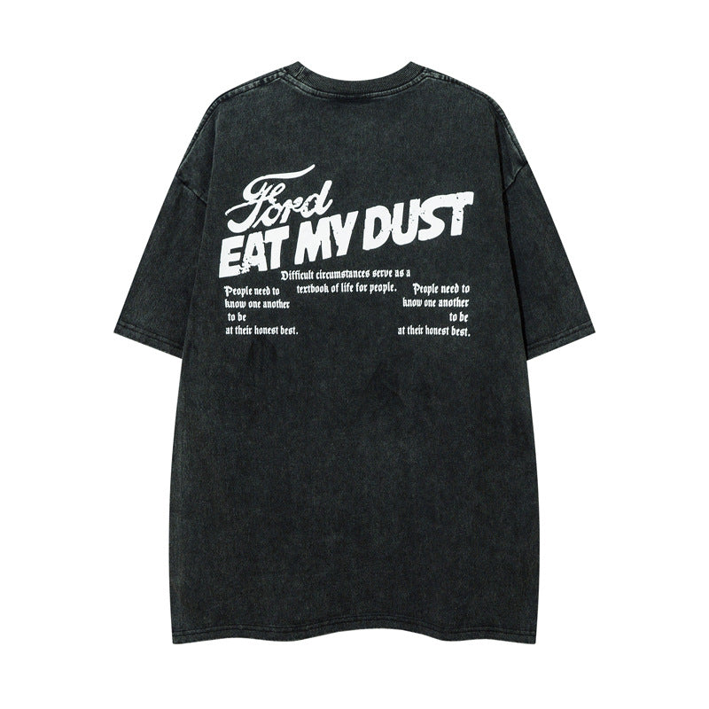 Dame T-shirt med vintage Ford og Harley Davidson grafiktryk Stilla