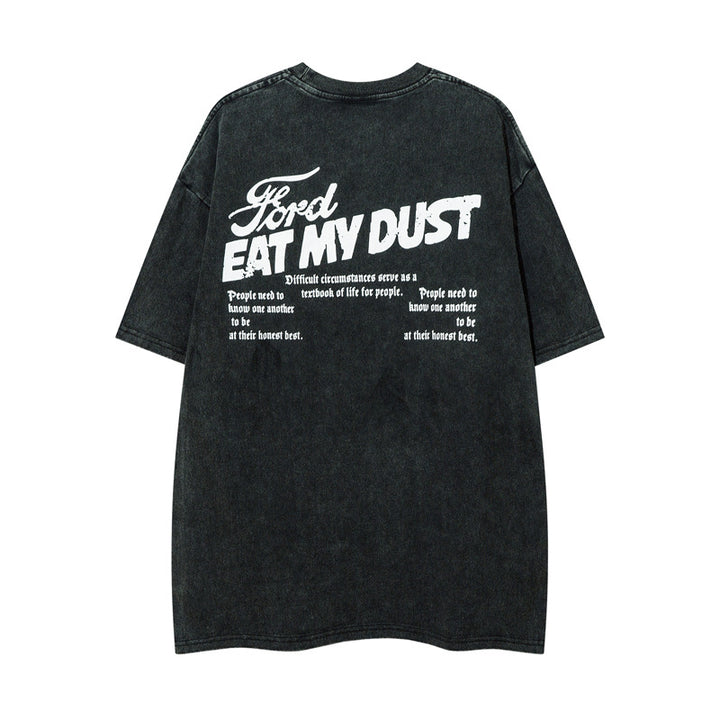 Dame T-shirt med vintage Ford og Harley Davidson grafiktryk Stilla