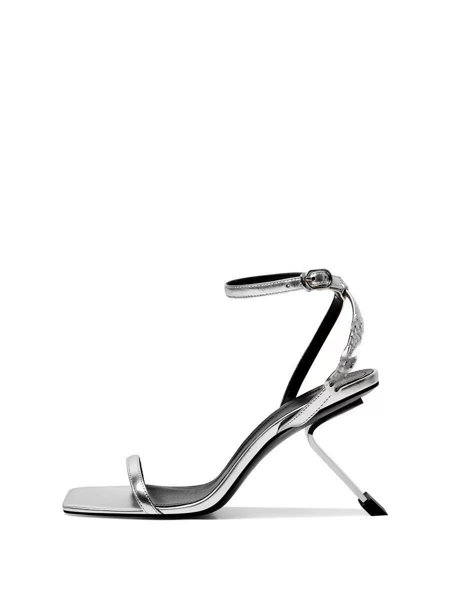 Femme Elegant Open-Toe Stiletto Hæle Stilla