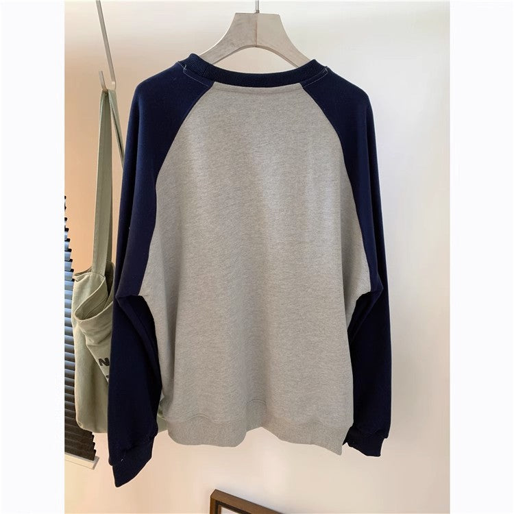 Femme Løs College Stil Sweatshirt Stilla