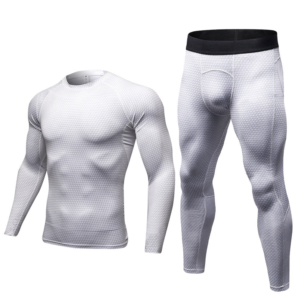 Herrer funktionel overdel og kompressions leggings sæt Stilla