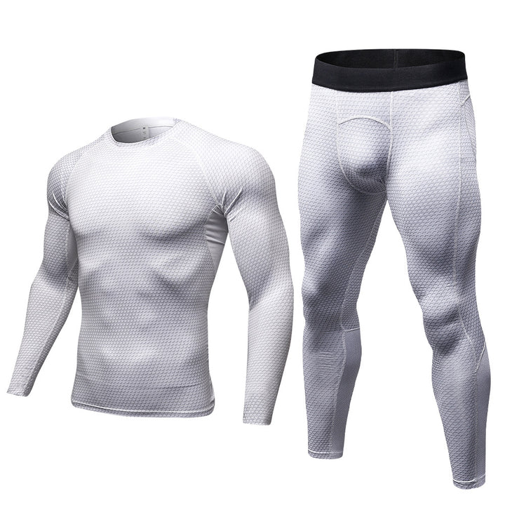 Herrer funktionel overdel og kompressions leggings sæt Stilla