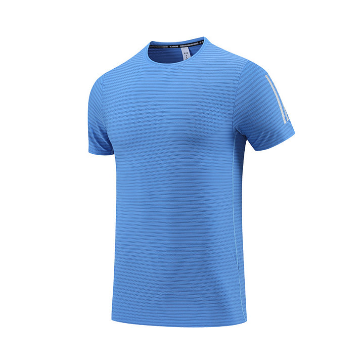Herrer Sportsligt Funktions T-shirt med svedtransporterende teknologi og struktureret design Stilla