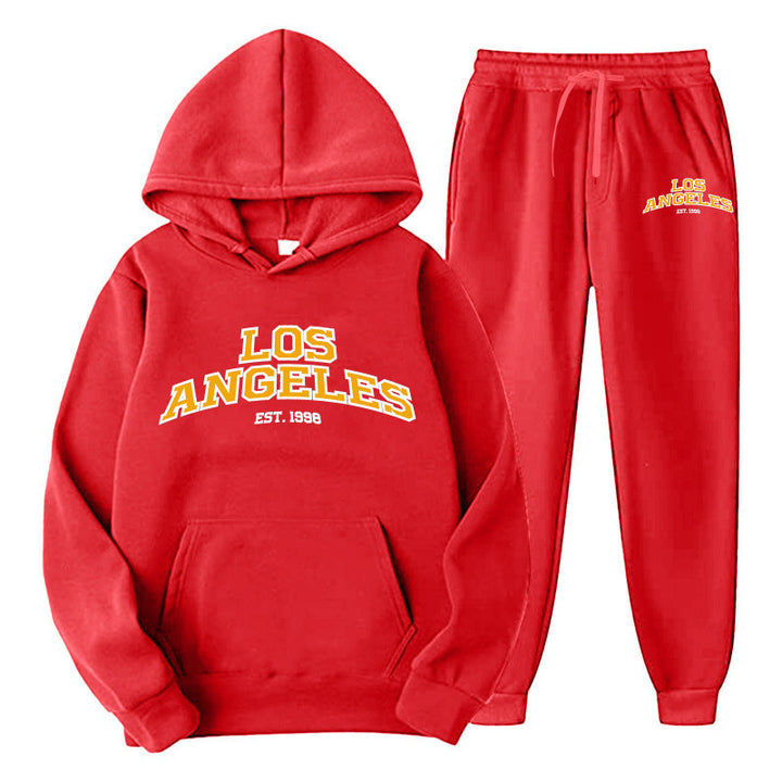 Kvindernes Sporty Hoodie og Joggingbukser Sæt Skovae