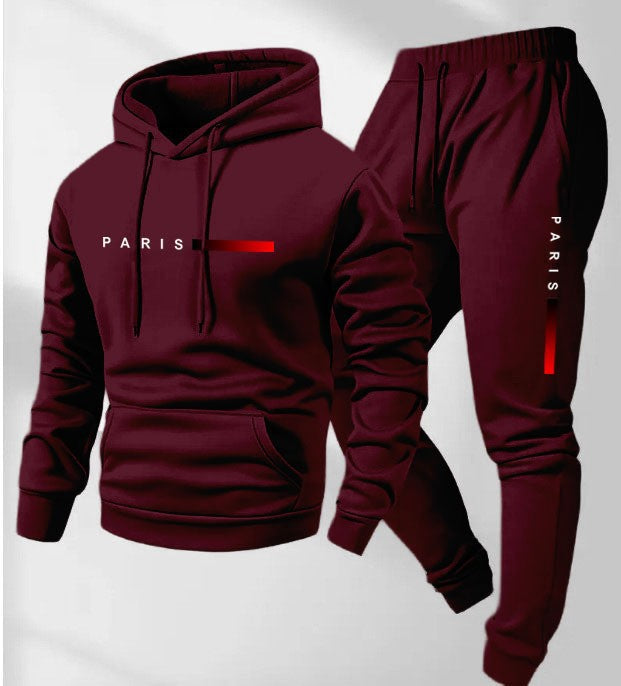 Kvinders hoodie og joggingbukser sæt med moderne Paris design Skovae