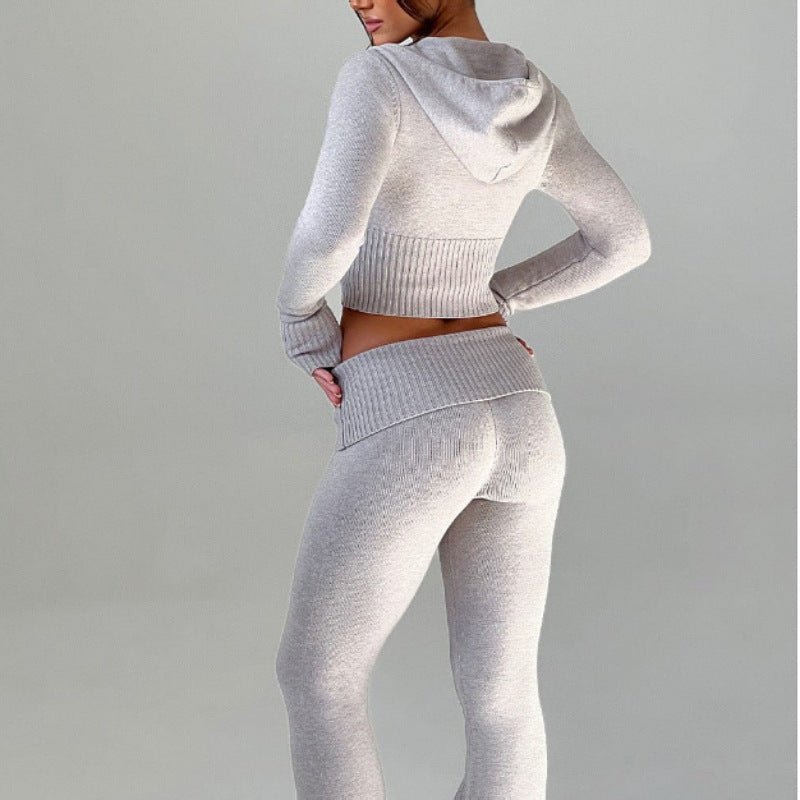 Femme Cozy Rippet Lynlås Lounge Sæt Stilla