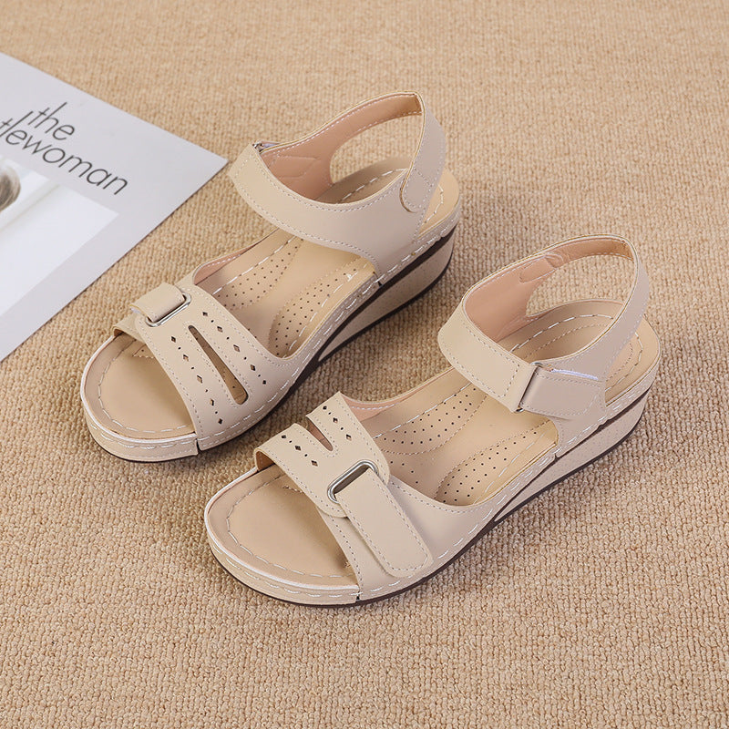 Dame Wedge-sandaler med justerbar rem og anatomisk fodseng Stilla